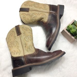 Justin Original Workboots Youth 780Y Copper Caprice Lace-Up Boots